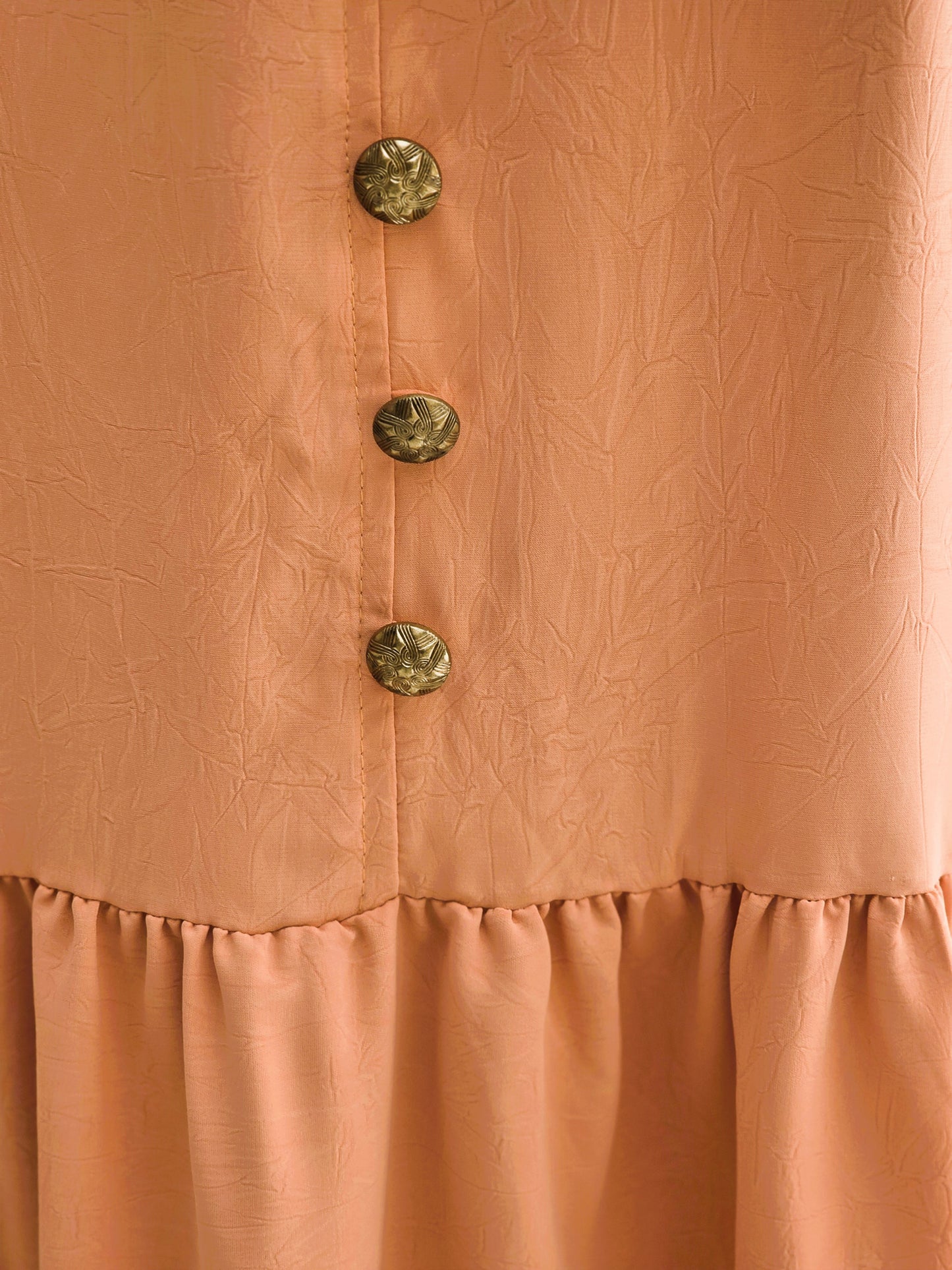 Rustic pastel Skirt in Salmon