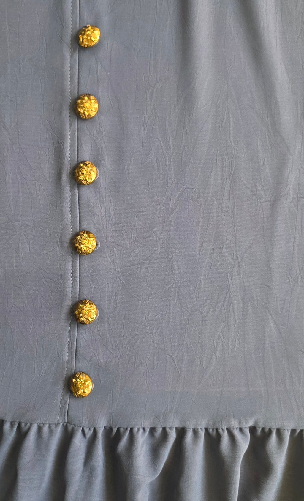 Rustic pastel Skirt in Petrol blue