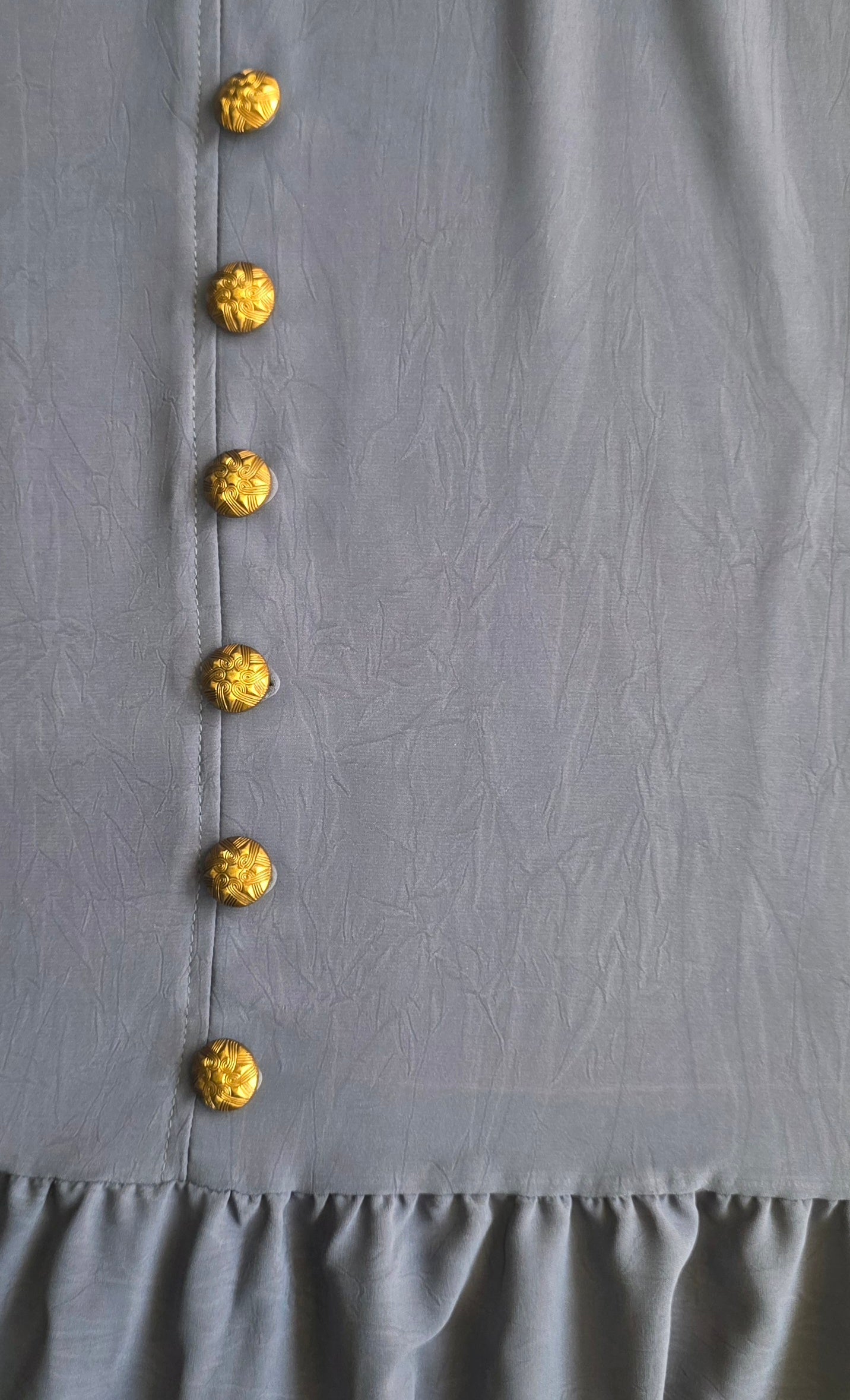 Rustic pastel Skirt in Petrol blue