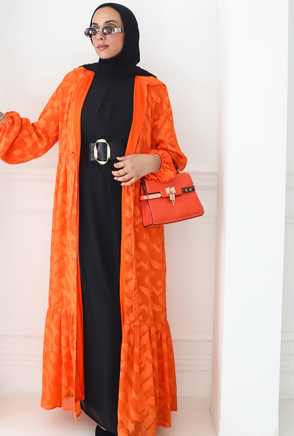Aura cardigan in Orange