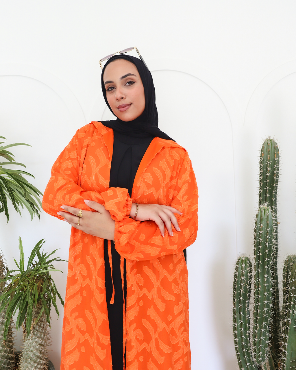 Aura cardigan in Orange