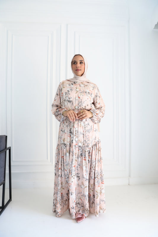 Vintage bloom Dress in Rose