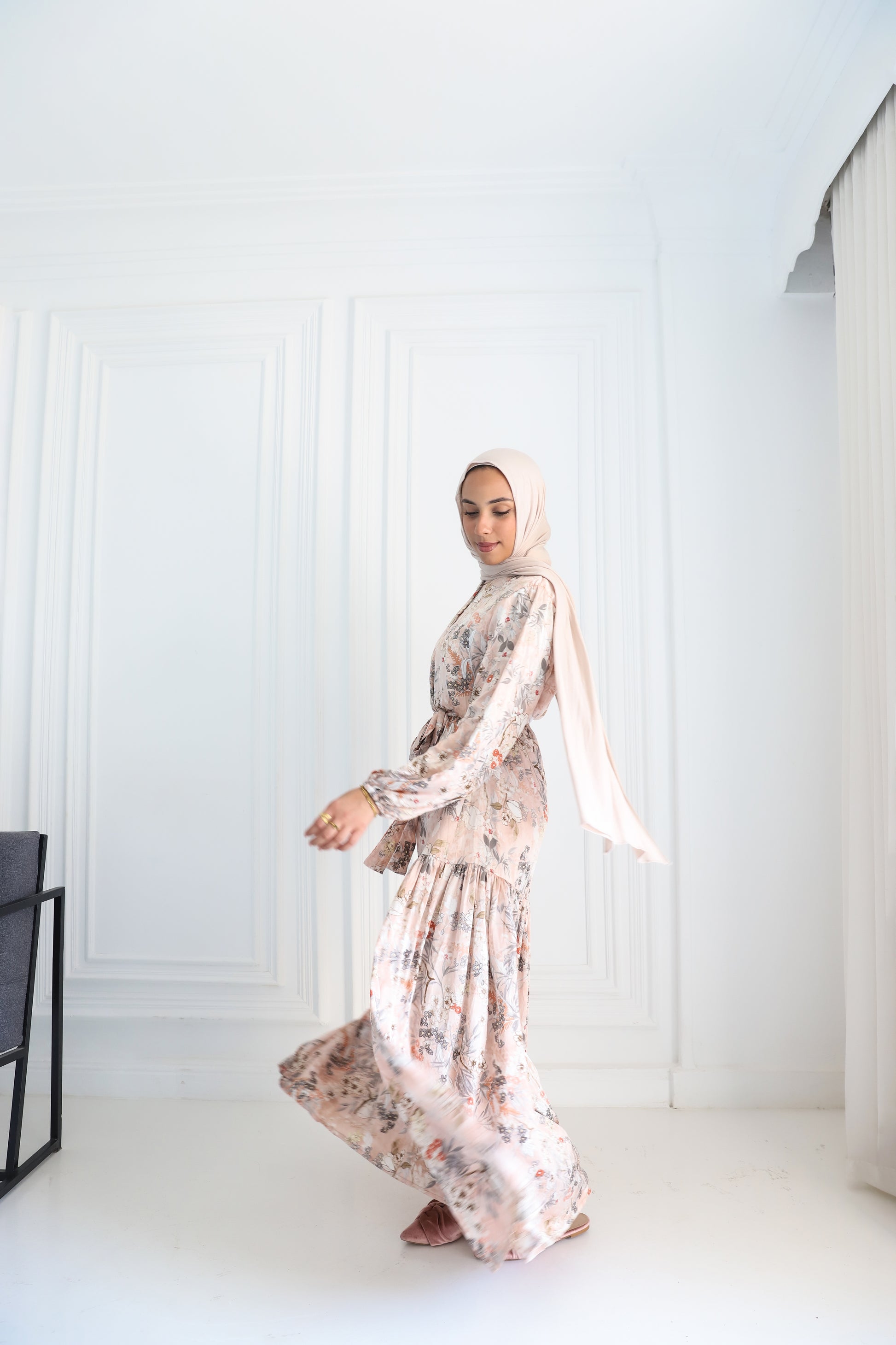 Vintage bloom Dress in Rose