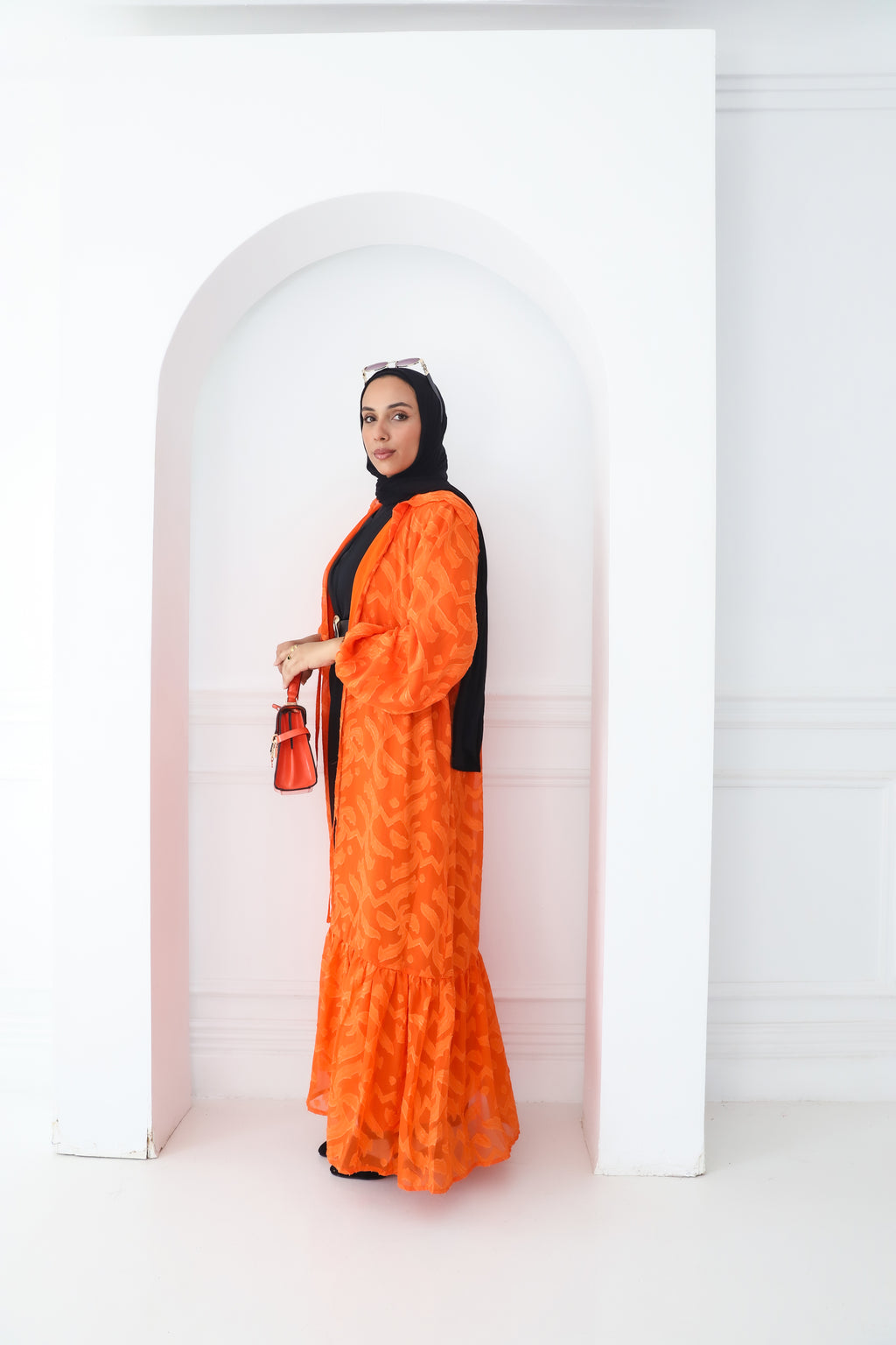 Aura cardigan in Orange